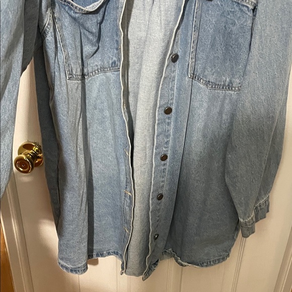 Denim Button-Up Jacket - Picture 7 of 10